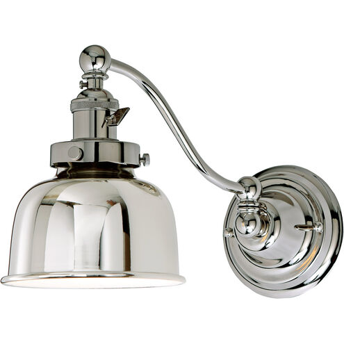 Soho 13 inch 100.00 watt Polished Nickel Swing Arm Wall Sconce Wall Light